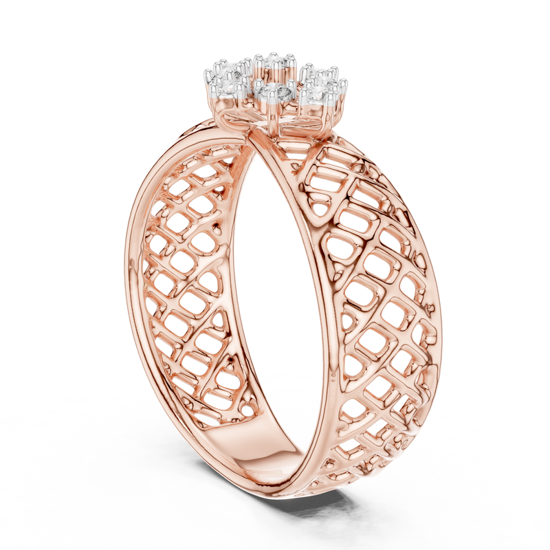 Ladies Ring 12#10062@L - Rose Gold - Image