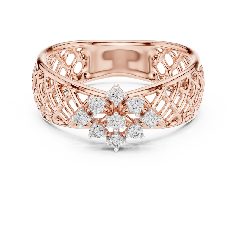 Ladies Ring 12#10062@L - Rose Gold - Image