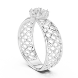Ladies Ring 12#10062@L - White Gold - Image