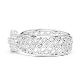 Ladies Ring 12#10062@L - White Gold - Image