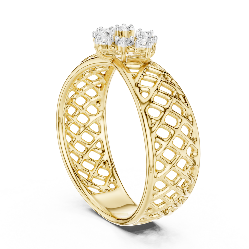 Ladies Ring 12#10062@L - Yellow Gold - Image
