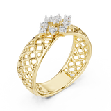 Ladies Ring 12#10062@L - Yellow Gold - Image
