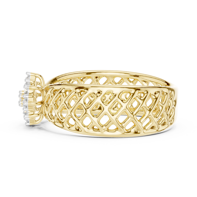 Ladies Ring 12#10062@L - Yellow Gold - Image
