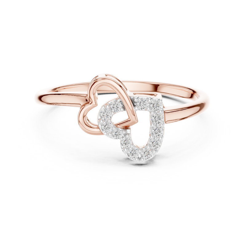 Ladies Ring 12#10064@L - Rose Gold - Image