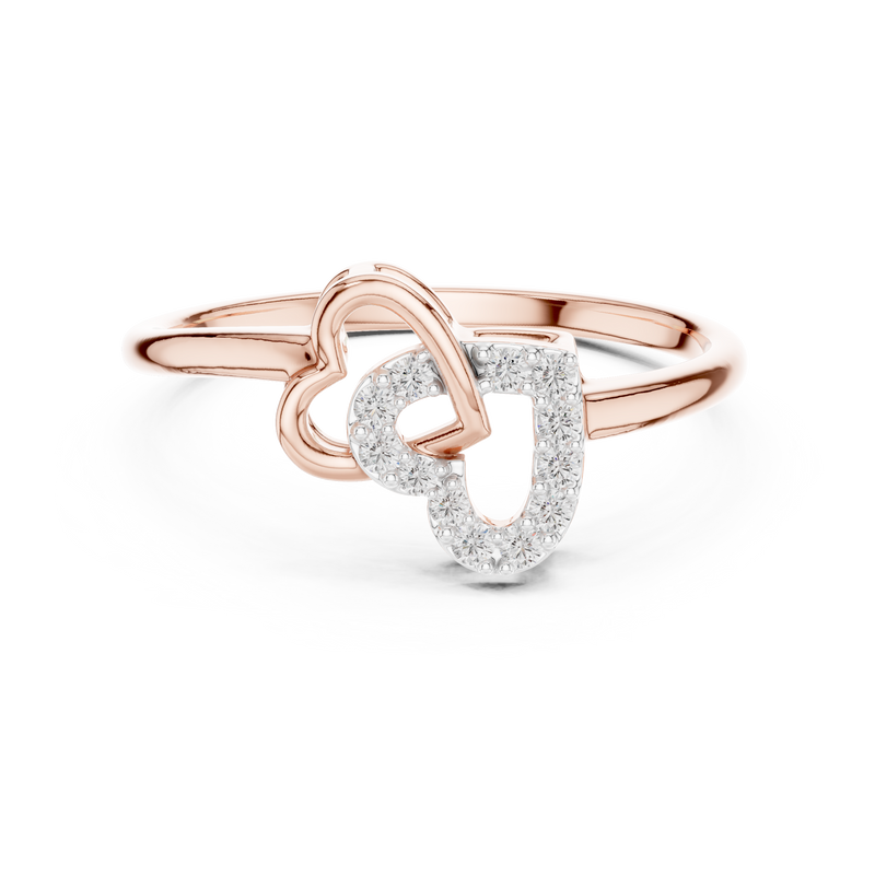 Ladies Ring 12#10064@L - Rose Gold - Image
