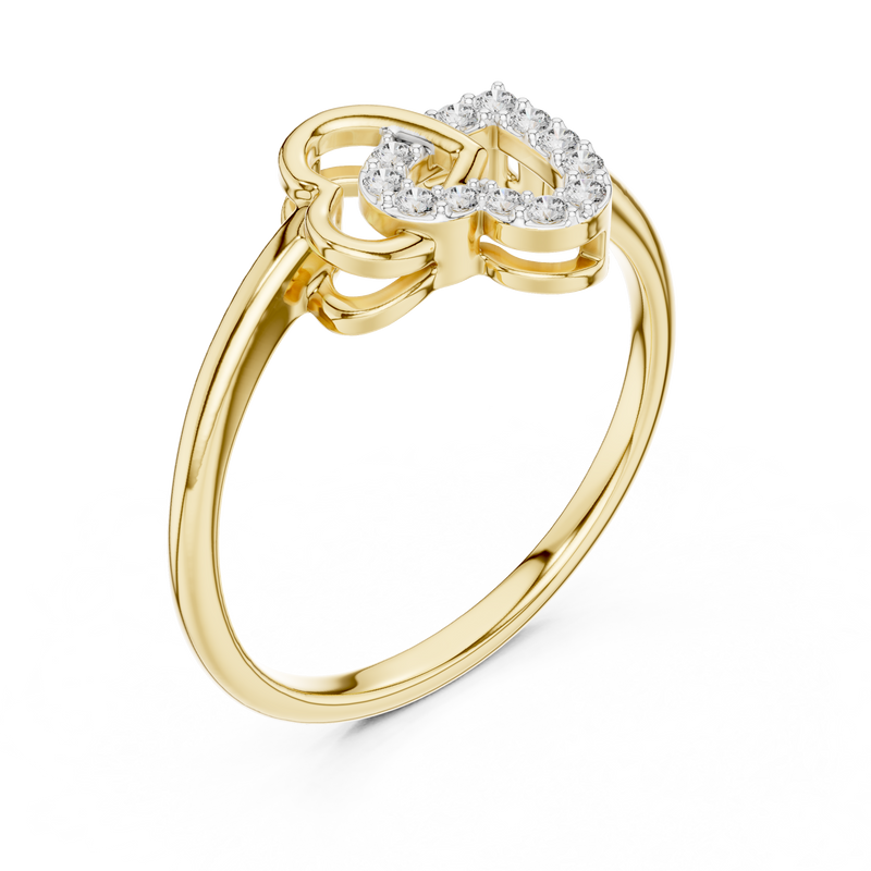 Ladies Ring 12#10064@L - Yellow Gold - Image