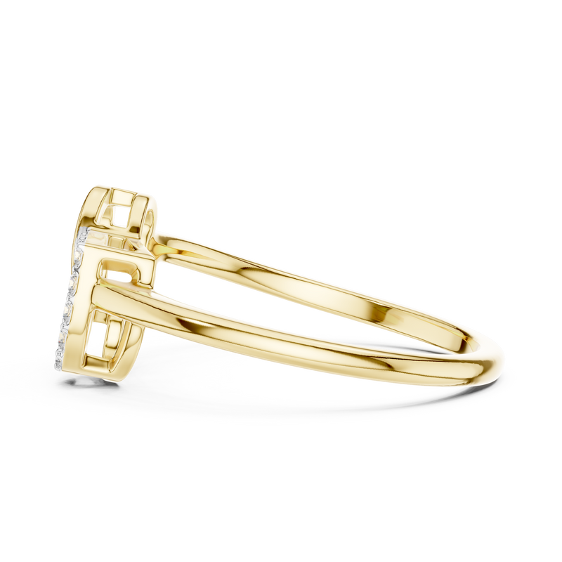 Ladies Ring 12#10064@L - Yellow Gold - Image