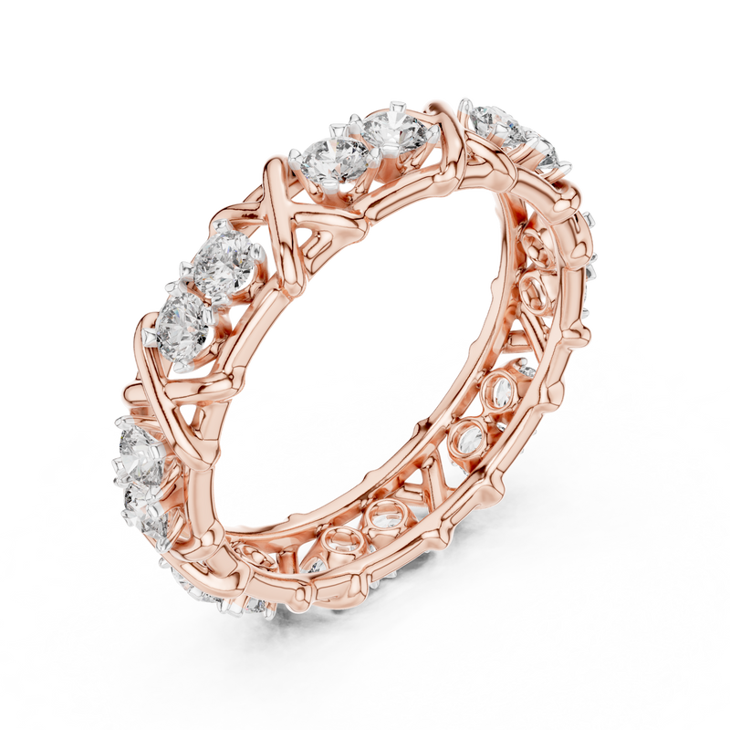 Ladies Ring 12#10065@L - Rose Gold - Image