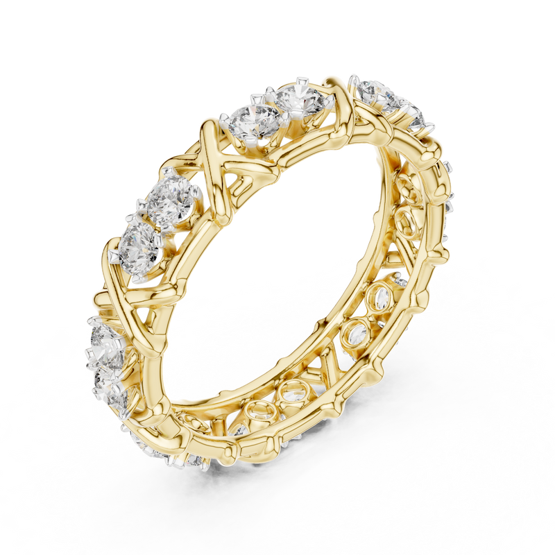 Ladies Ring 12#10065@L - Yellow Gold - Image