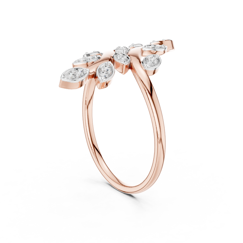 Ladies Ring 12#10066@L@7 - Rose Gold - Image