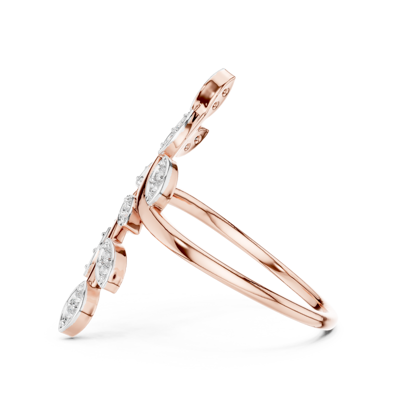 Ladies Ring 12#10066@L@7 - Rose Gold - Image