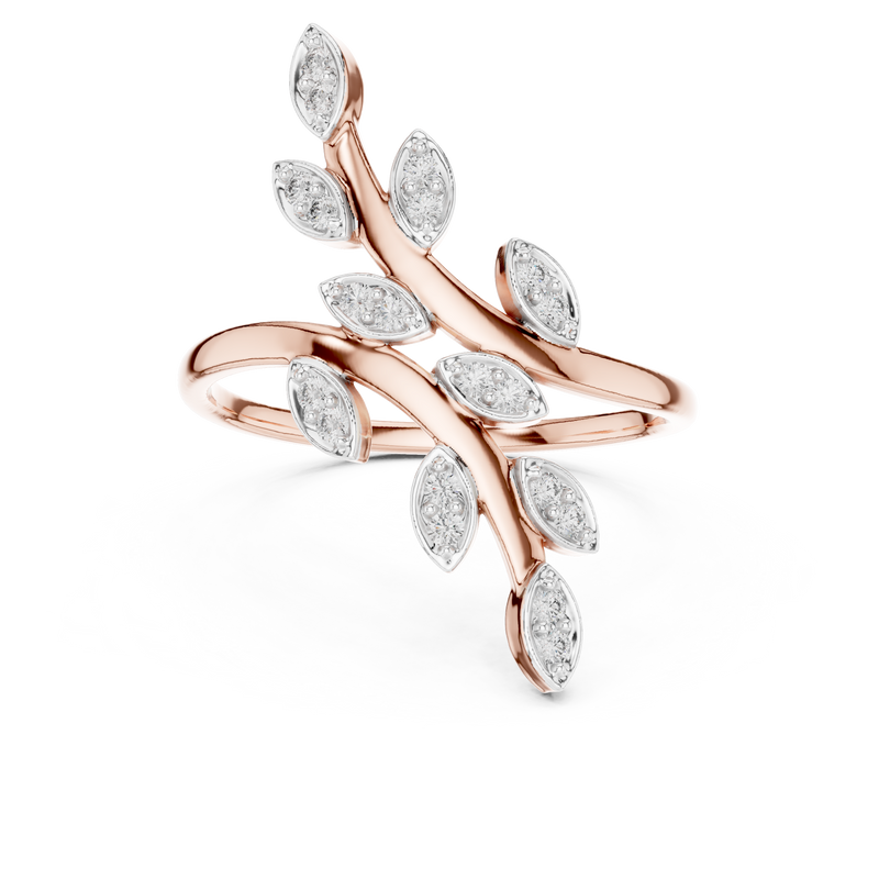 Ladies Ring 12#10066@L@7 - Rose Gold - Image