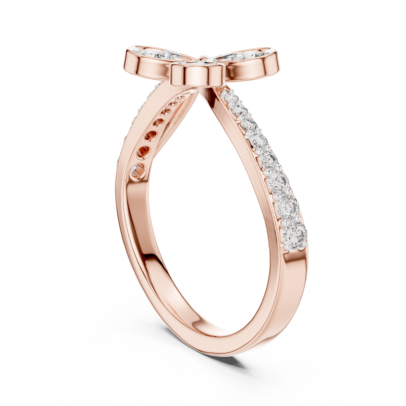 Ladies Ring 12#10067@L@7 - Rose Gold - Image