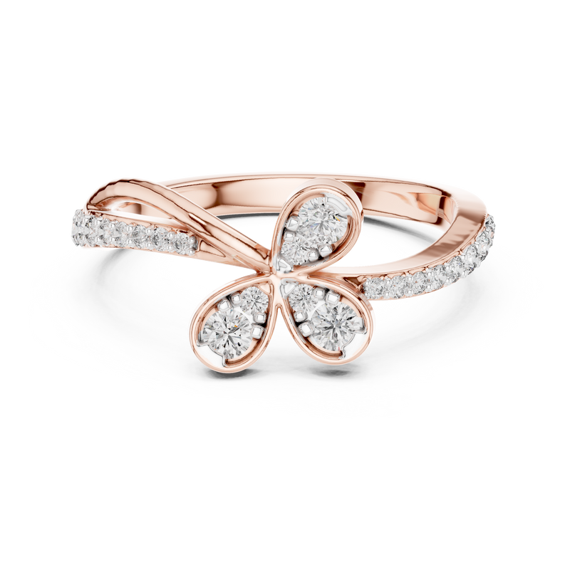 Ladies Ring 12#10067@L@7 - Rose Gold - Image