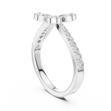 Ladies Ring 12#10067@L@7 - White Gold - Image