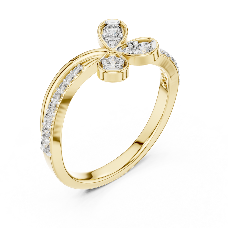 Ladies Ring 12#10067@L@7 - Yellow Gold - Image