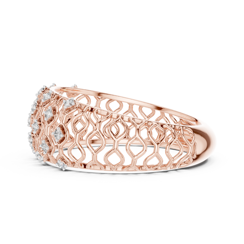 Ladies Ring 12#10068@L - Rose Gold - Image