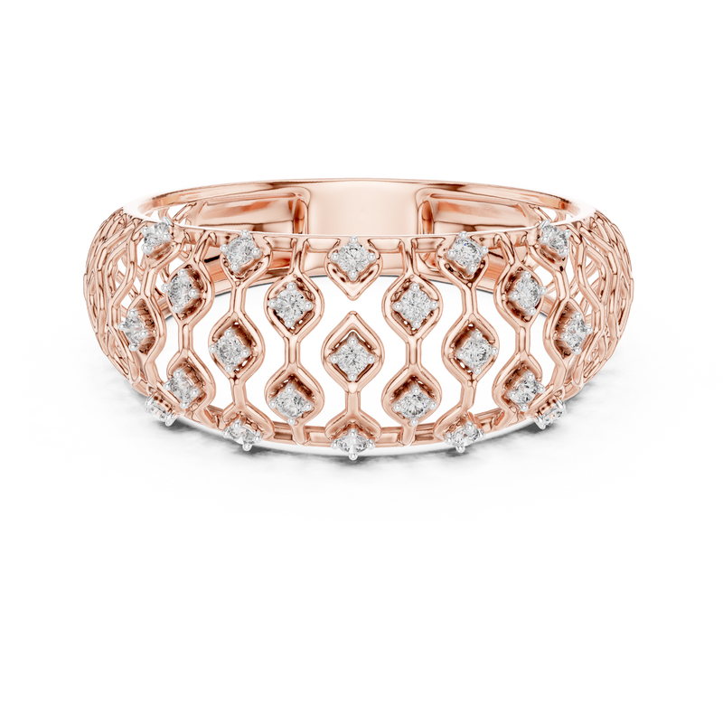 Ladies Ring 12#10068@L - Rose Gold - Image