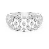 Ladies Ring 12#10068@L - White Gold - Image