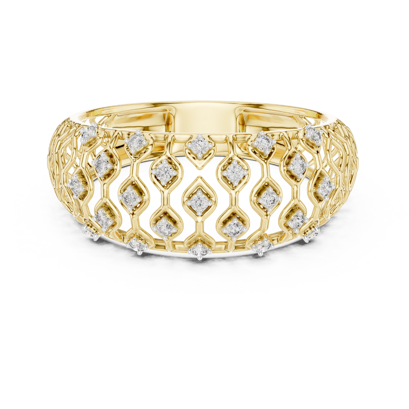 Ladies Ring 12#10068@L - Yellow Gold - Image