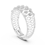 Ladies Ring 12#10068@L - White Gold - Image