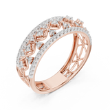 Ladies Ring 12#10069@L@7 - Rose Gold - Image