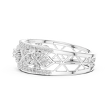 Ladies Ring 12#10069@L@7 - White Gold - Image