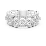 Ladies Ring 12#10069@L@7 - White Gold - Image
