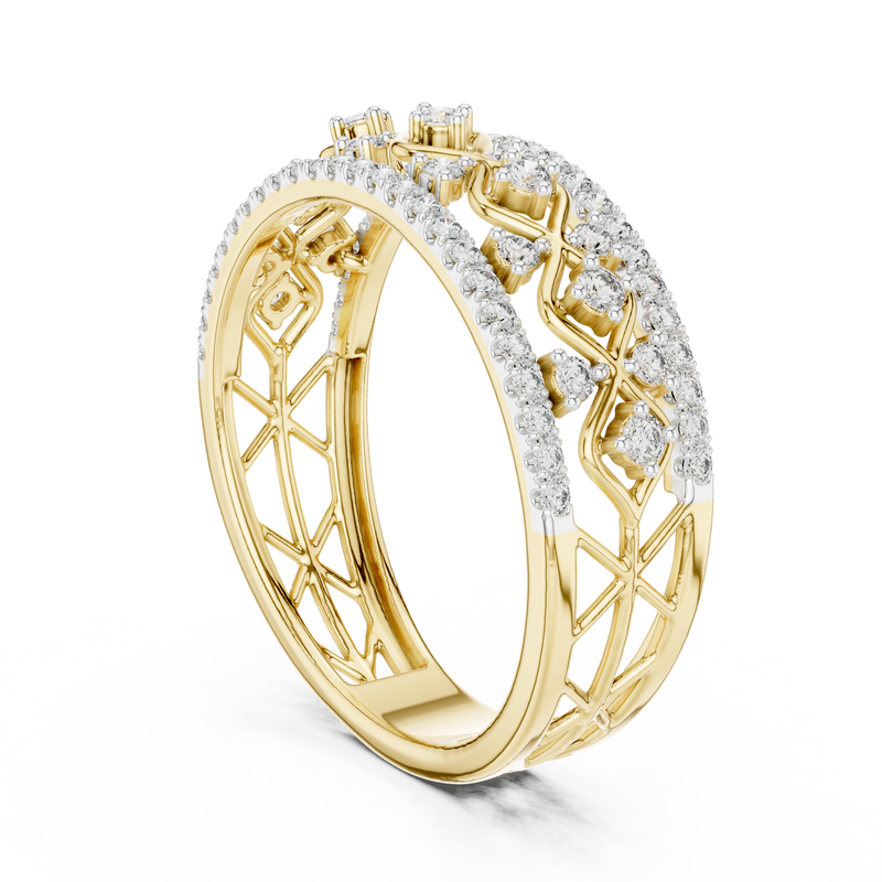 Ladies Ring 12#10069@L@7 - Yellow Gold - Image