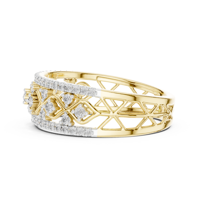 Ladies Ring 12#10069@L@7 - Yellow Gold - Image