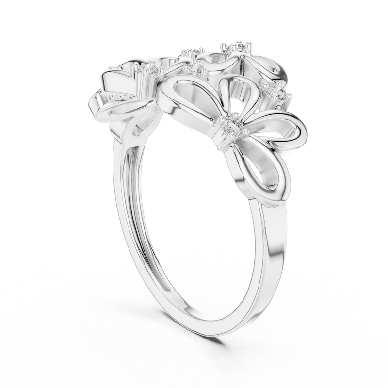 Ladies Ring 12#10070@L - White Gold - Image
