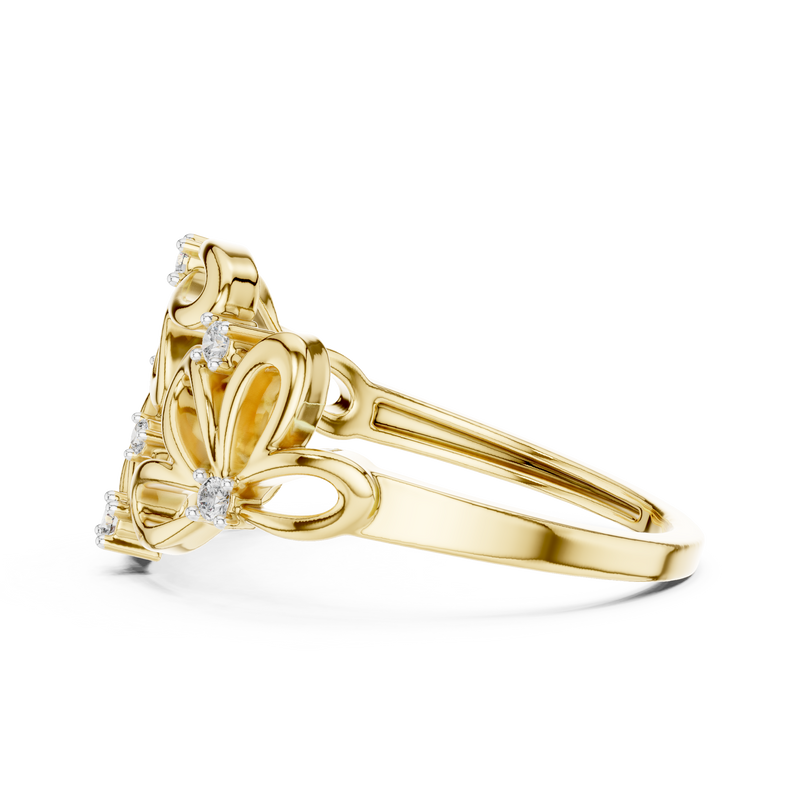 Ladies Ring 12#10070@L - Yellow Gold - Image