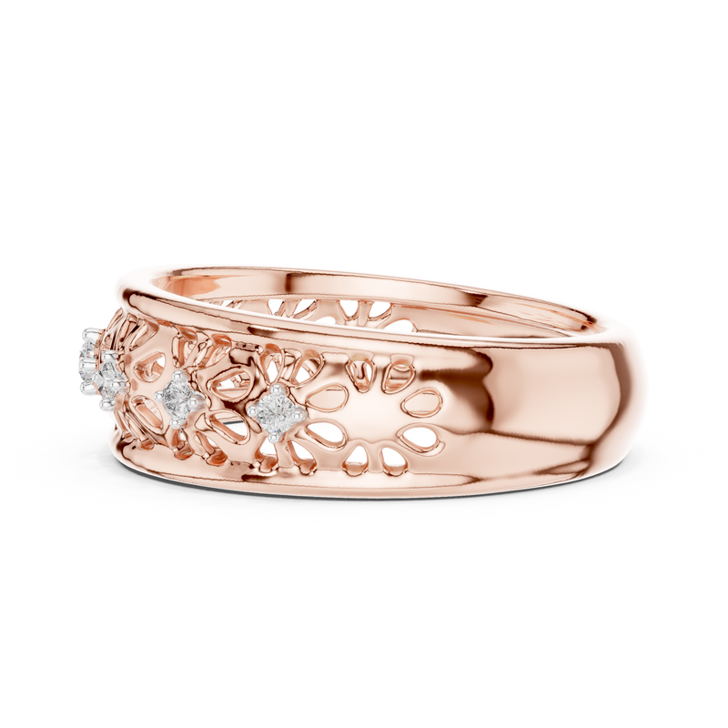 Ladies Ring 12#10071@L@7 - Rose Gold - Image