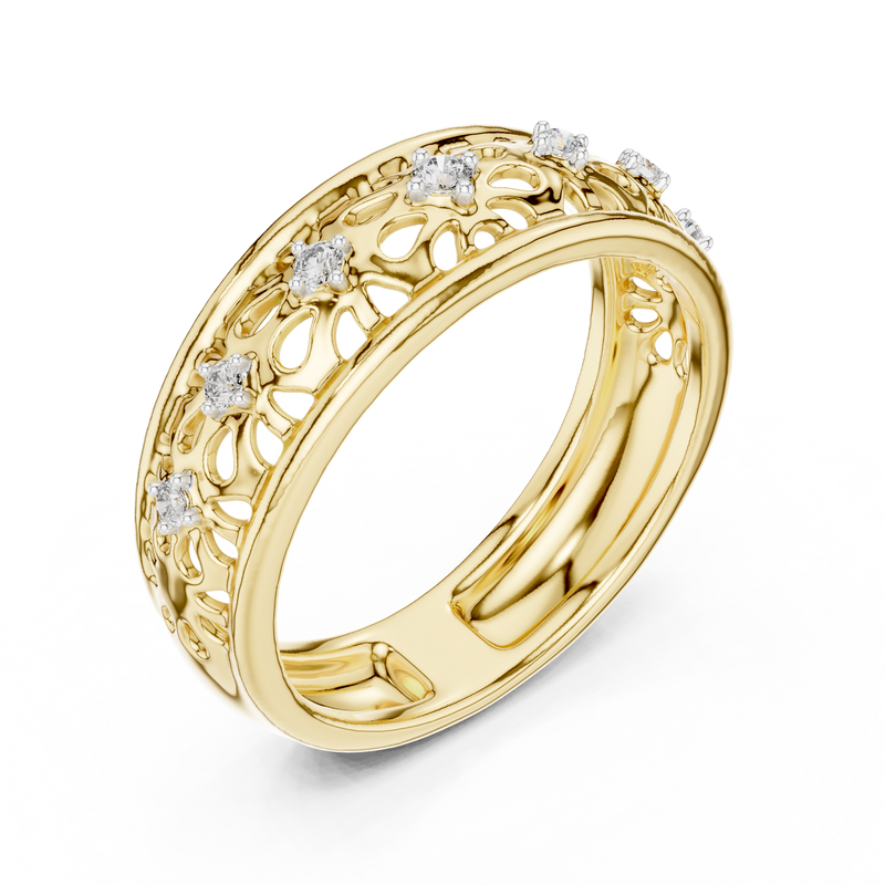 Ladies Ring 12#10071@L@7 - Yellow Gold - Image