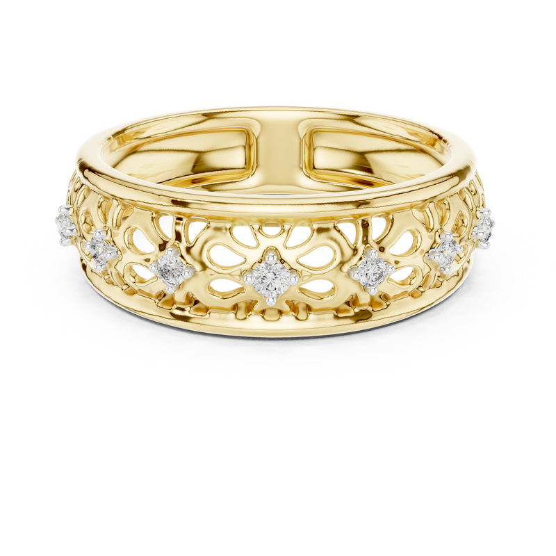 Ladies Ring 12#10071@L@7 - Yellow Gold - Image