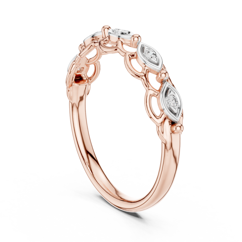 Ladies Ring 12#10072@L - Rose Gold - Image