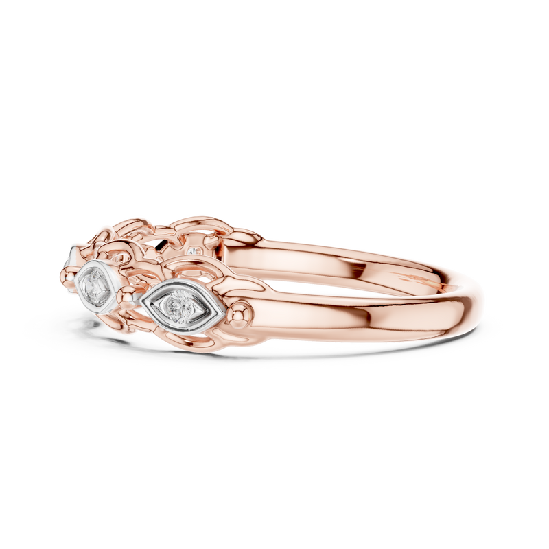 Ladies Ring 12#10072@L - Rose Gold - Image