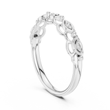 Ladies Ring 12#10072@L - White Gold - Image
