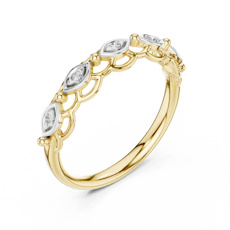 Ladies Ring 12#10072@L - Yellow Gold - Image
