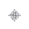 14K White Gold IGI Certified Cushion Cut Diamond Solitaire Pendant – D-E Color, VVS–VS Clarity, Pass Through Design