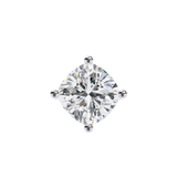 14K White Gold IGI Certified Cushion Cut Diamond Solitaire Pendant – D-E Color, VVS–VS Clarity, Pass Through Design