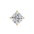 14K White Gold IGI Certified Cushion Cut Diamond Solitaire Pendant – D-E Color, VVS–VS Clarity, Pass Through Design