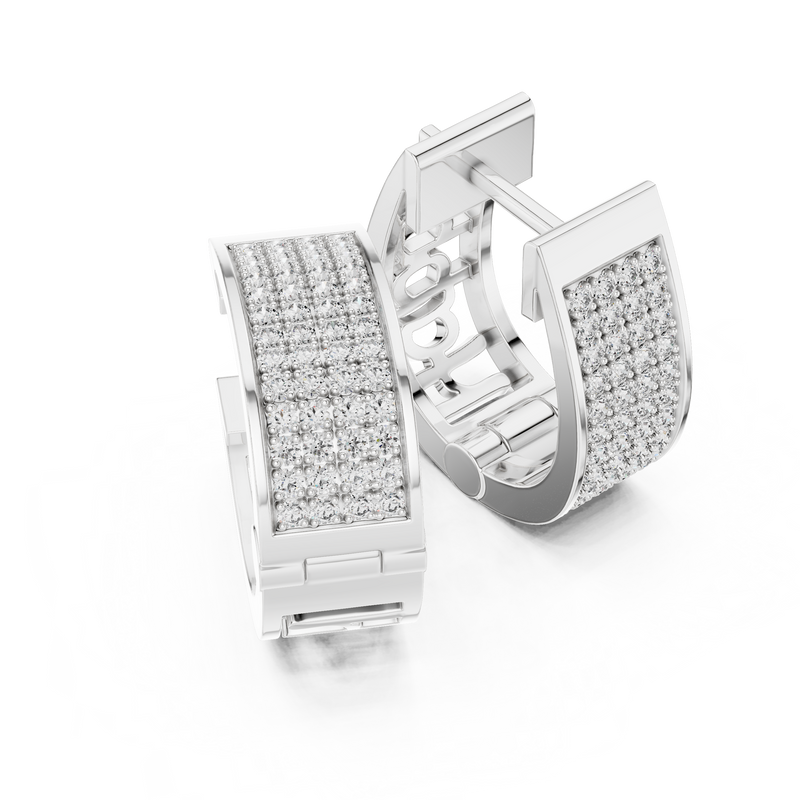 Earring 12@7 - White Gold - Image