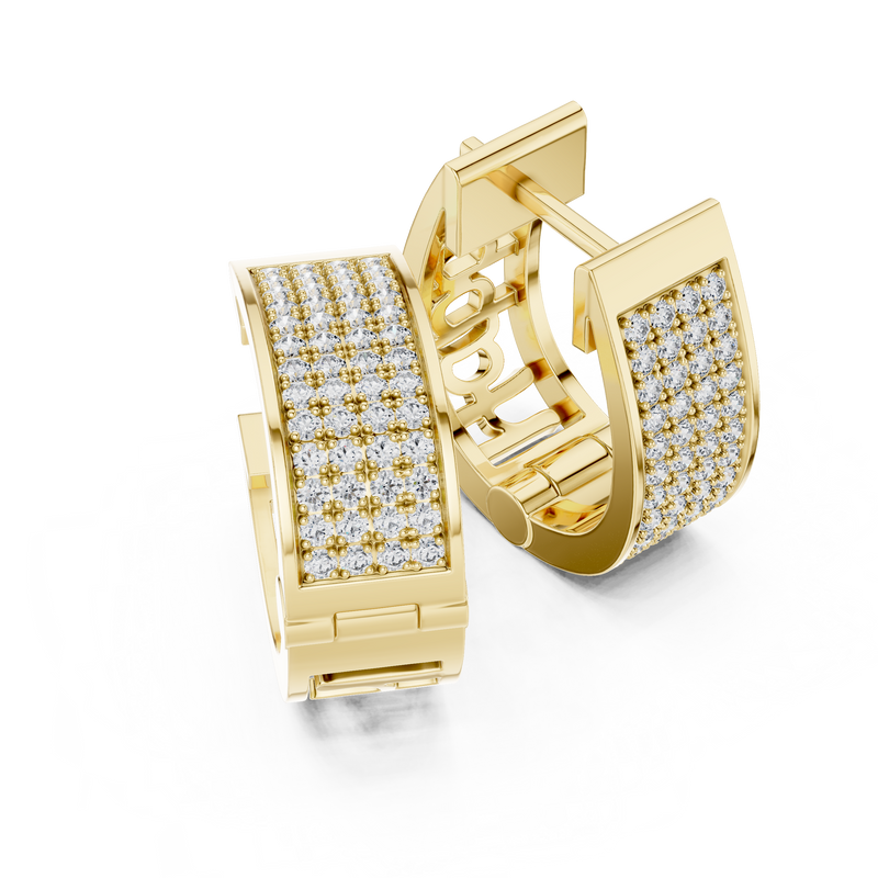 Earring 12@7 - Yellow Gold - Image