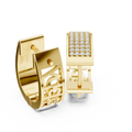 Earring 12@7 - Yellow Gold - Image