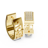 Earring 12@7 - Yellow Gold - Image