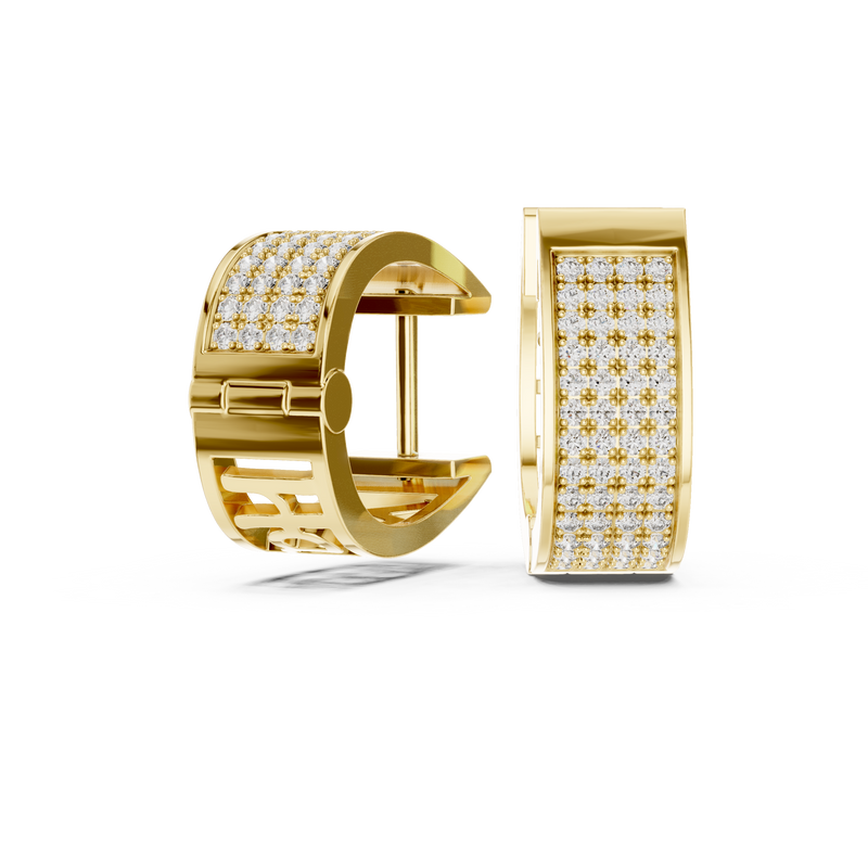 Earring 12@7 - Yellow Gold - Image