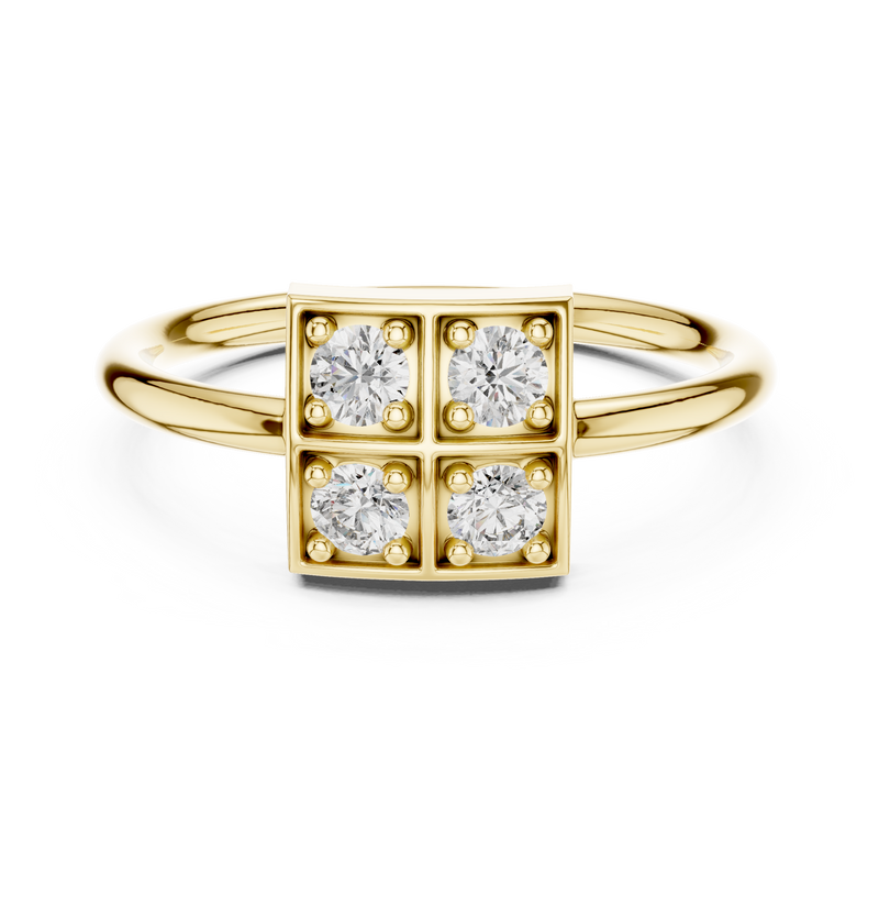 Ladies Ring 13@7 - Yellow Gold - Image