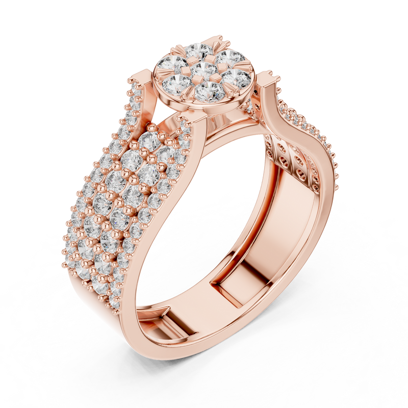 Ladies Ring 1311@7 - Rose Gold - Image