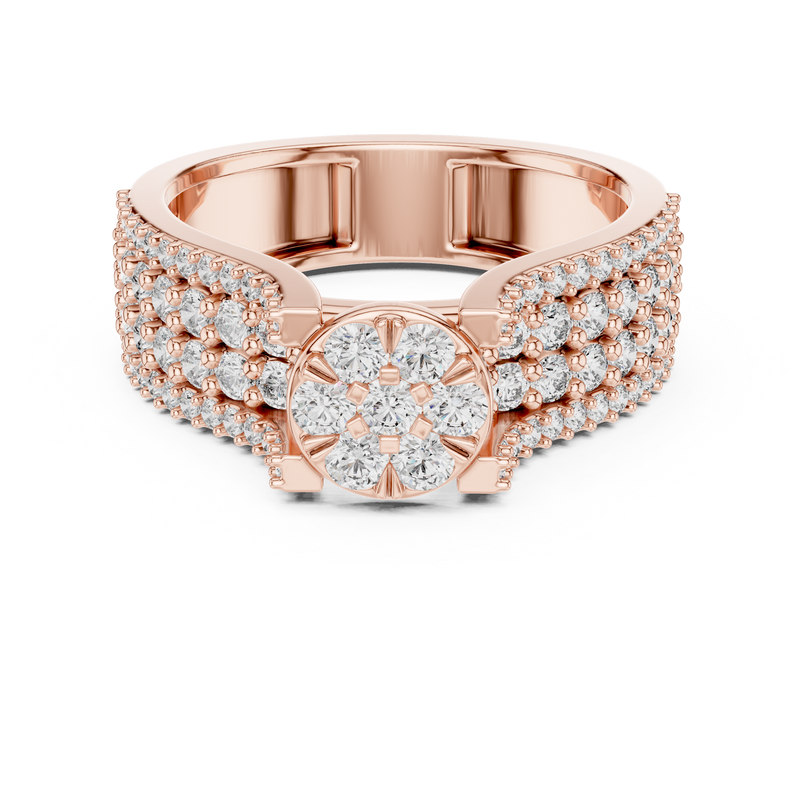 Ladies Ring 1311@7 - Rose Gold - Image